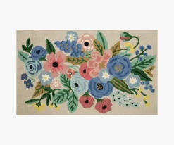 Minnie Garden Party Wool-Hooked Rug|RIFLE PAPER Co. Fashion