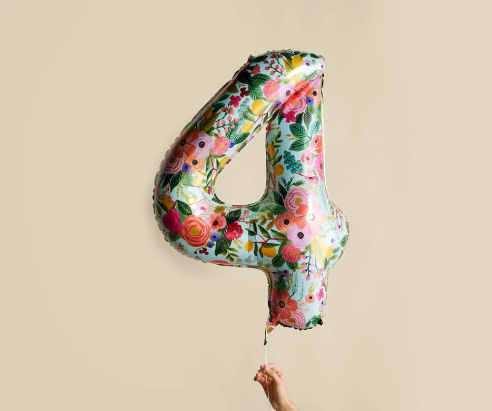 Numbered Foil Balloon|RIFLE PAPER Co. Sale