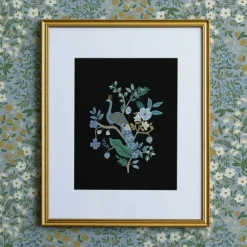 Peacock Charcoal Art Print|RIFLE PAPER Co. Hot