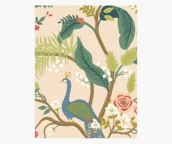 Peacock Wallpaper Sample|RIFLE PAPER Co. Clearance