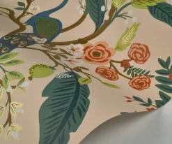 Peacock Wallpaper Sample|RIFLE PAPER Co. Clearance