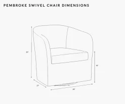 Pembroke Swivel Chair|RIFLE PAPER Co. Sale