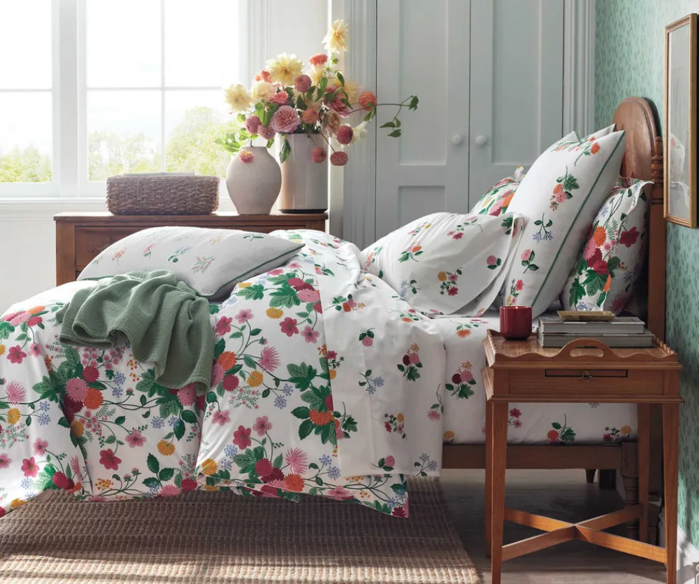 Percale Duvet Cover|RIFLE PAPER Co. Online