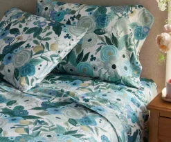 Percale Fitted Sheet|RIFLE PAPER Co. Best