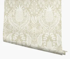 Pineapple Damask Wallpaper|RIFLE PAPER Co. Clearance