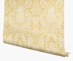 Pineapple Damask Wallpaper|RIFLE PAPER Co. Clearance