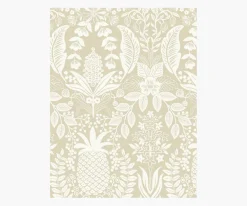Pineapple Damask Wallpaper Sample|RIFLE PAPER Co. Sale