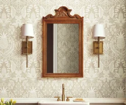Pineapple Damask Wallpaper Sample|RIFLE PAPER Co. Sale