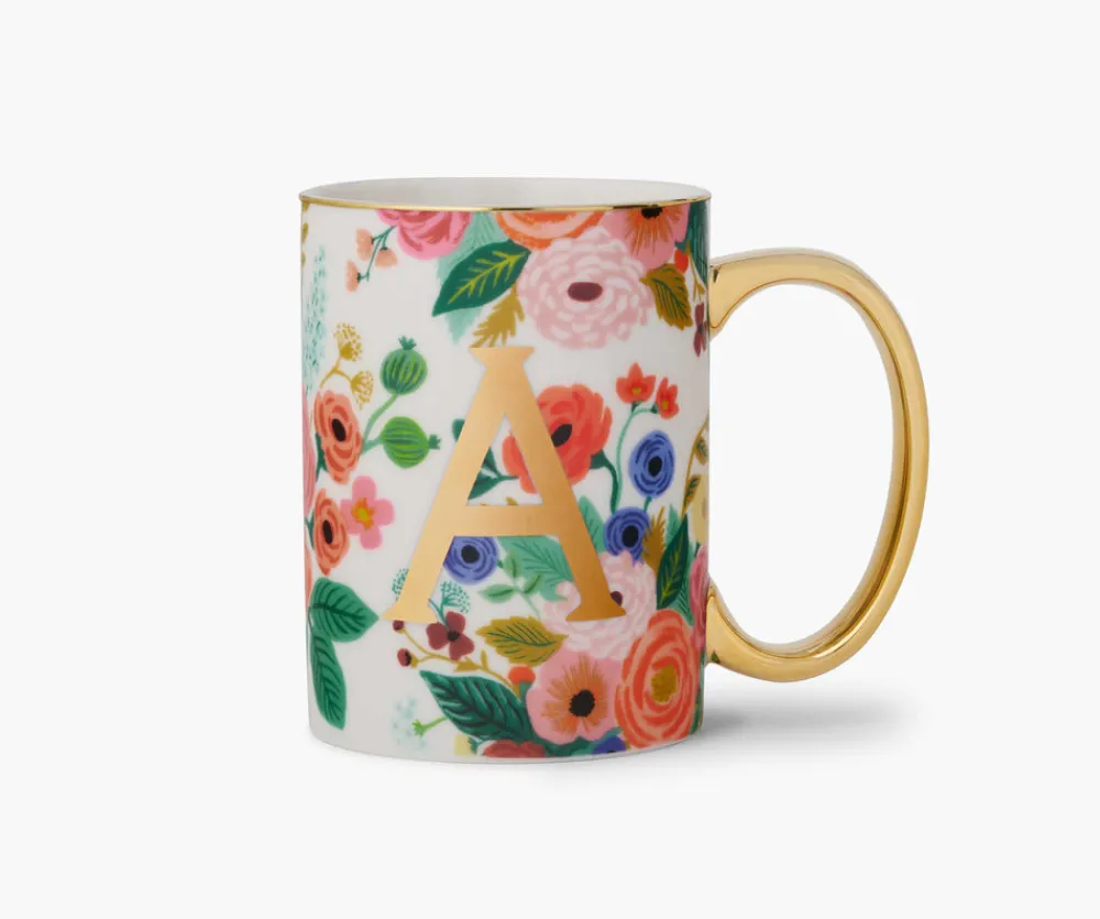 Porcelin Monogrm Mug|RIFLE PAPER Co. Fashion