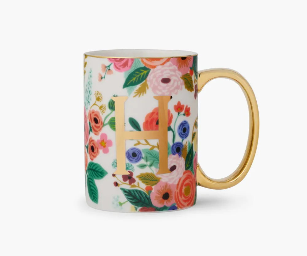 Porcelin Monogrm Mug|RIFLE PAPER Co. Fashion