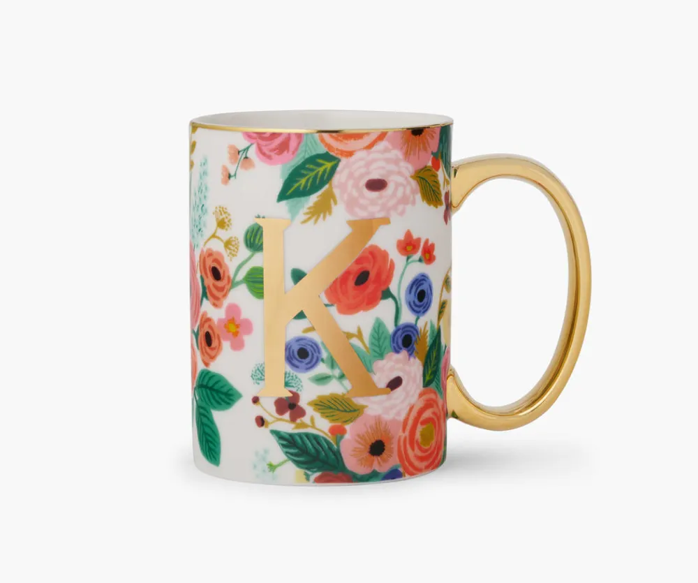 Porcelin Monogrm Mug|RIFLE PAPER Co. Fashion