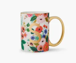 Porcelin Monogrm Mug|RIFLE PAPER Co. Fashion