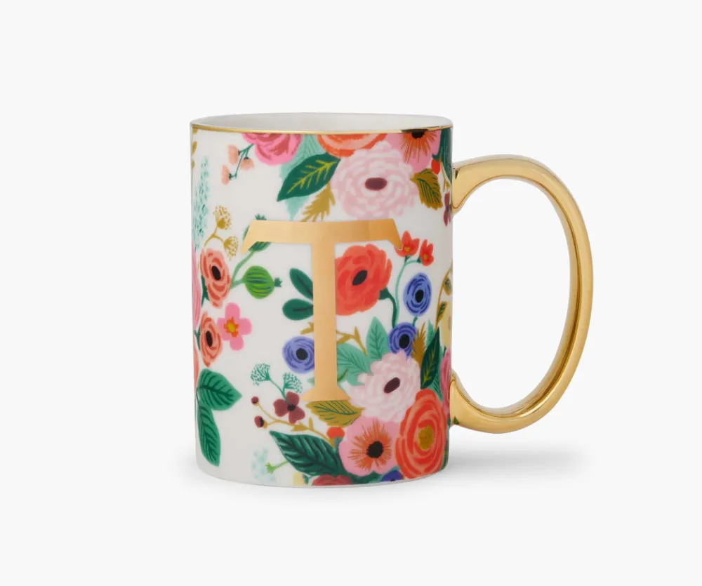 Porcelin Monogrm Mug|RIFLE PAPER Co. Fashion