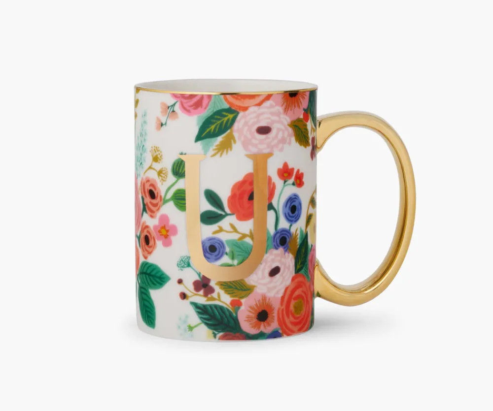 Porcelin Monogrm Mug|RIFLE PAPER Co. Fashion