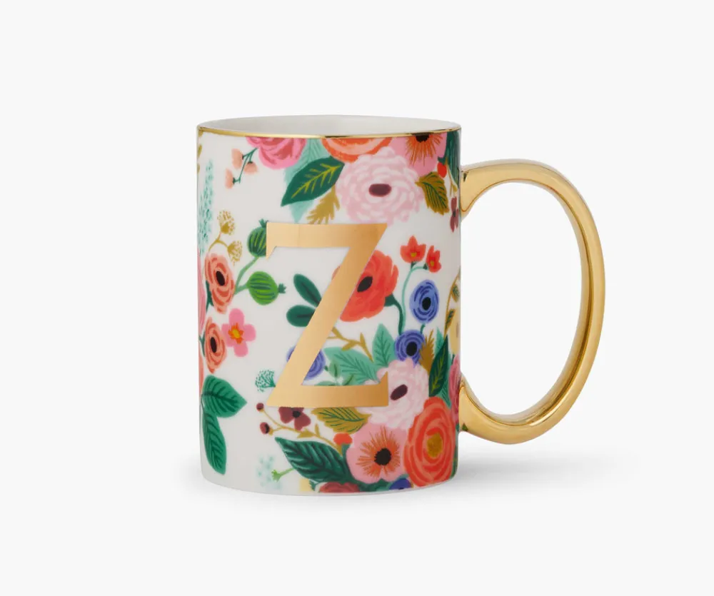 Porcelin Monogrm Mug|RIFLE PAPER Co. Fashion
