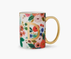 Porcelin Monogrm Mug|RIFLE PAPER Co. Fashion