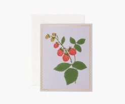 Raspberry Greeting Card|RIFLE PAPER Co. Fashion