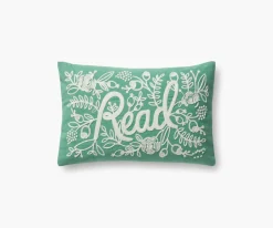 Read Embroidered Pillow|RIFLE PAPER Co. Best
