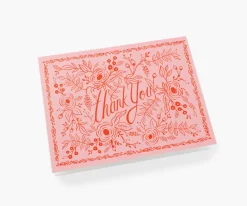 Rosé Thank You Greeting Card|RIFLE PAPER Co. Fashion