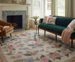 Rosa Antique Rose Power Loomed Rug|RIFLE PAPER Co. Fashion
