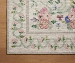 Rosa Power Loomed Rug|RIFLE PAPER Co. Fashion