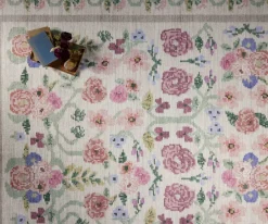 Rosa Power Loomed Rug|RIFLE PAPER Co. Fashion