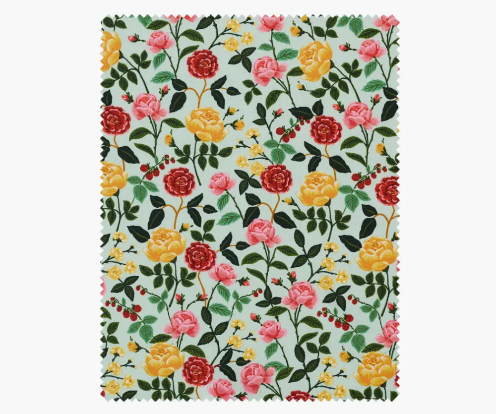 Roses Cotton Fabric|RIFLE PAPER Co. Hot