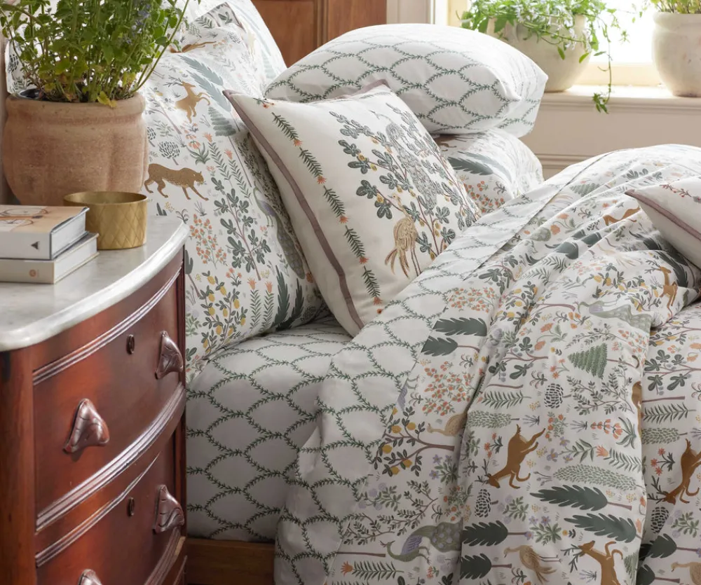 Sateen Fitted Sheet|RIFLE PAPER Co. Clearance