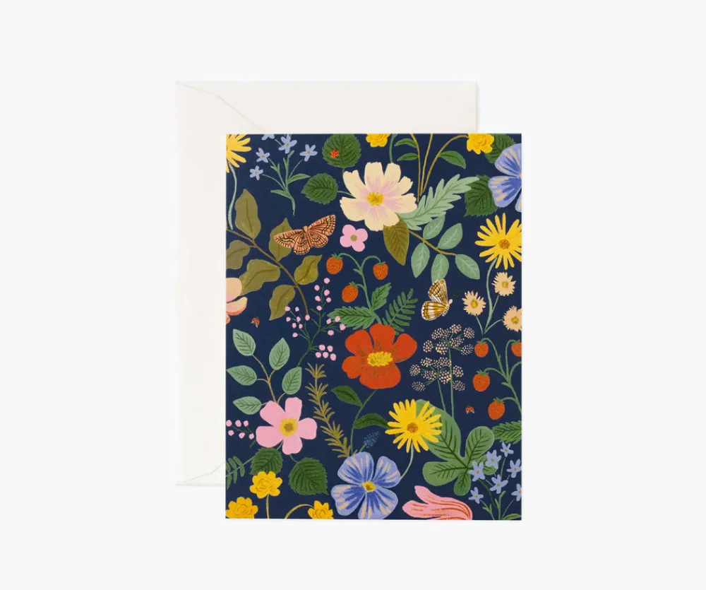 Strawberry Fields Navy|RIFLE PAPER Co. Clearance