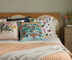 Tulips Embroidered Pillow|RIFLE PAPER Co. Fashion