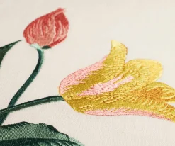 Tulips Embroidered Pillow|RIFLE PAPER Co. Fashion