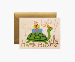 Turtle Belated Birthday Greeting Card|RIFLE PAPER Co. New