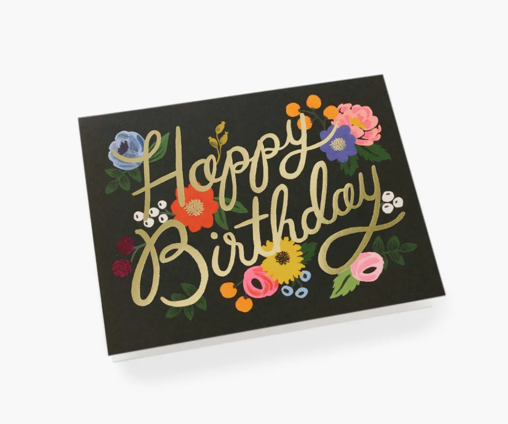 Vintage Blossoms Birthday Greeting Card|RIFLE PAPER Co. Discount