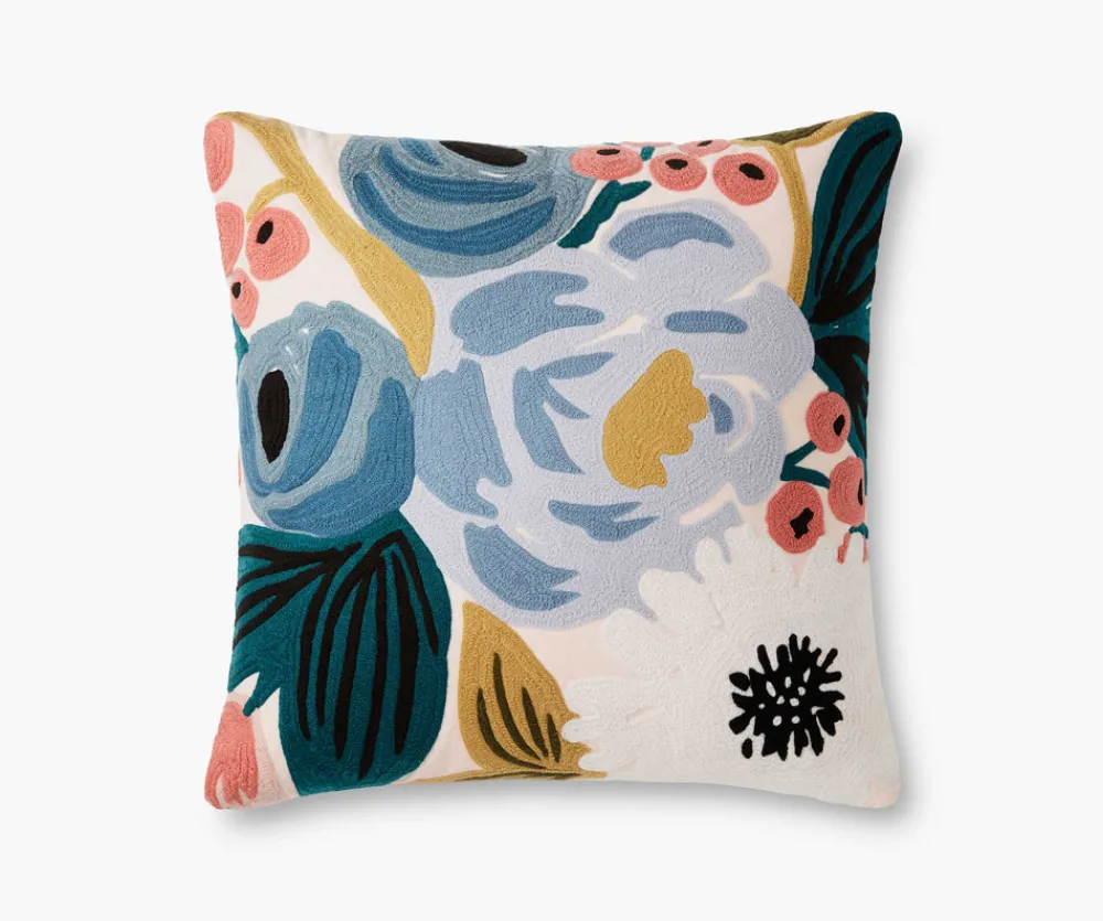Vintage Blossoms Embroidered Pillow|RIFLE PAPER Co. Online