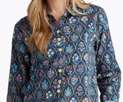 Voile Button Front Crop Set|RIFLE PAPER Co. Clearance