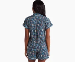 Voile Button Front Short Set|RIFLE PAPER Co. Outlet