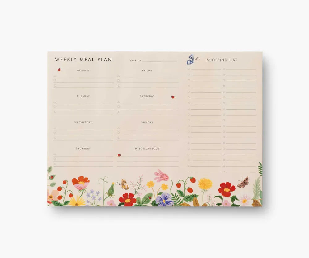 Weekly Meal Planner|RIFLE PAPER Co. Fashion