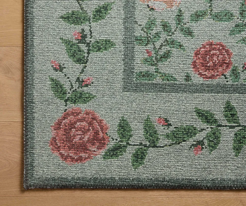 Wildwood Rose Trellis Printed Rug|RIFLE PAPER Co. New