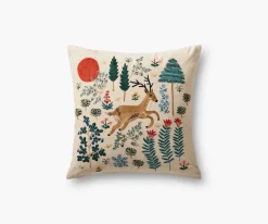 Woodland Embroidered Pillow|RIFLE PAPER Co. Outlet