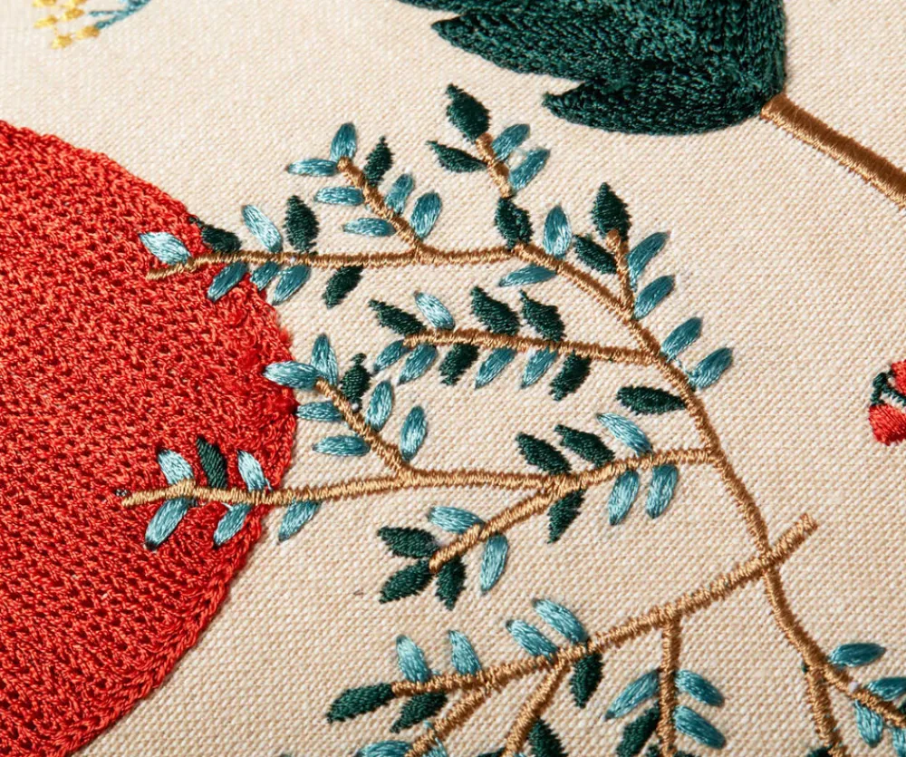 Woodland Embroidered Pillow|RIFLE PAPER Co. Outlet