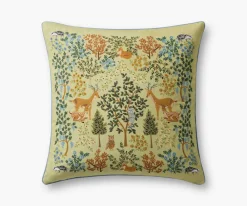 Woodland Forest Embroidered Pillow|RIFLE PAPER Co. New