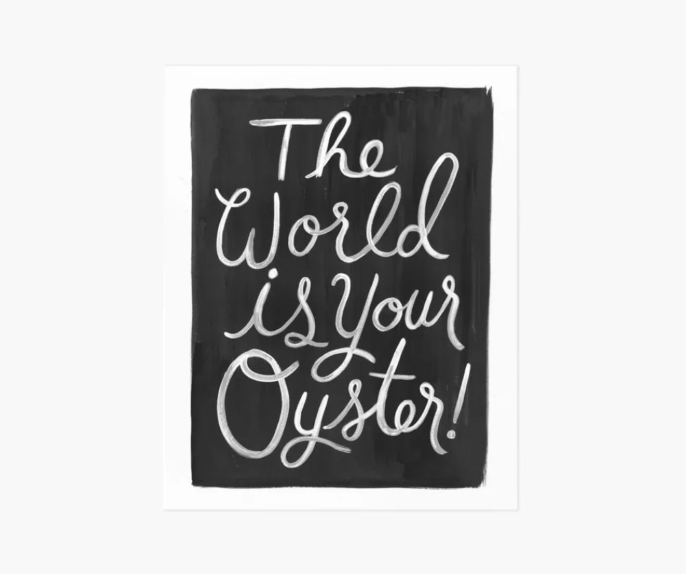 World Is Your Oyster Art Print|RIFLE PAPER Co. Outlet