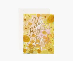 You Brighten My Life Greeting Card|RIFLE PAPER Co. Sale